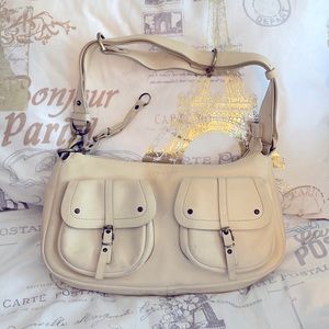 Lamarthe cream leather bag